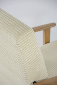 Image 4 of Fauteuil FOX velours côtelé