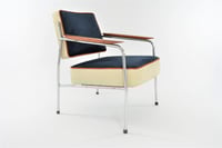 Image 1 of Fauteuil chromé tricolore