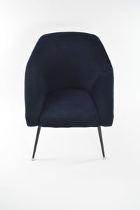 Image 4 of Fauteuil coquille bicolore bleue