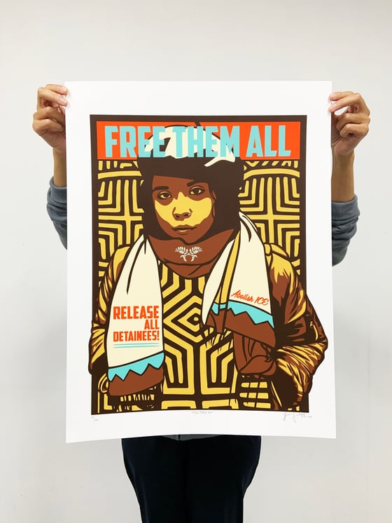 Image of Free Them All Limited Edition Screenprint