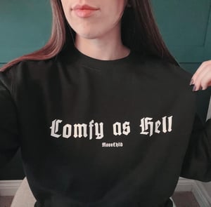Image of Comfy as Hell Black Unisex Sweater