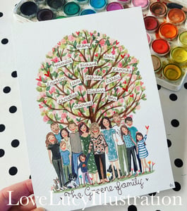 Image of Family Tree Painting