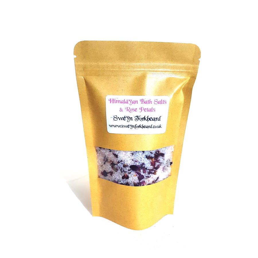 Image of Himalayan Bath Salts & Rose Petals 300g