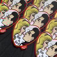 Kiss Me Hard!- Laminated Sticker