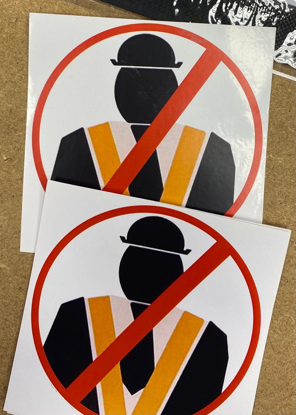 No Orange Men Stickers 