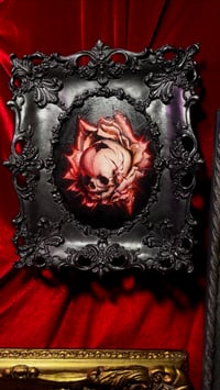 Image 4 of ‘DIE, MY DARLING’ [ Unique Miniature Print - { 1/1 } ] - Hand Embellished Museum Archival Print