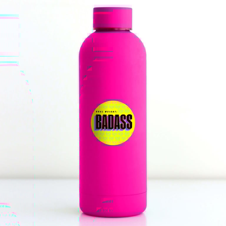 Vinyl Sticker: Goal Weight: BADASS