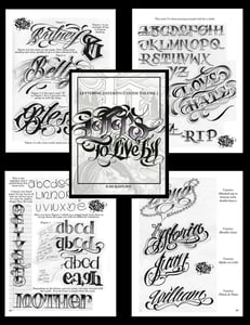 Image of LETTERS TO LIVE BY.(LETTERING REFERENCE GUIDE)VOL 1