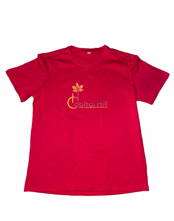 Image of Capital Hill Red original Logo T-Shirt