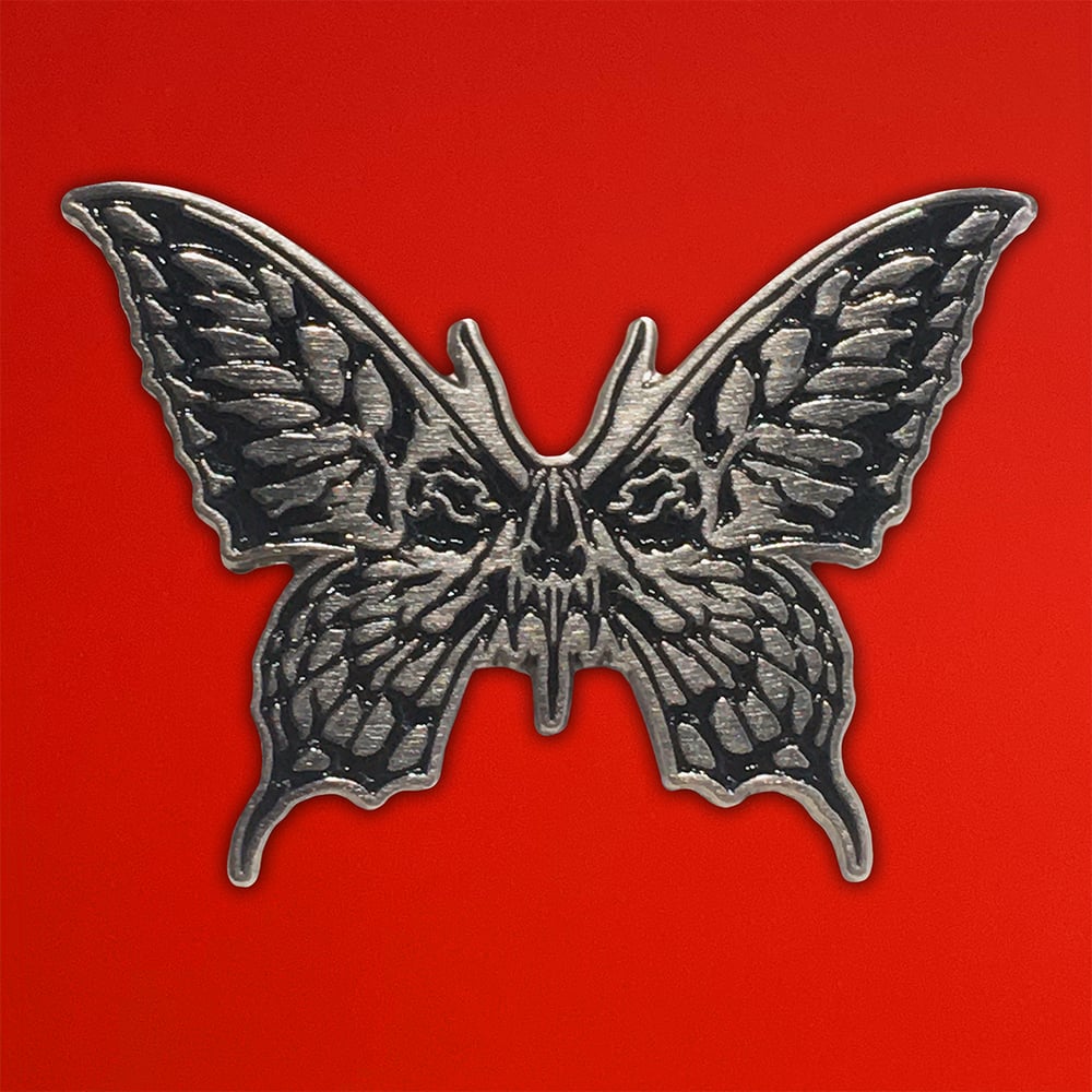 Image of SKULL BUTTERFLY PIN