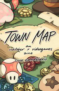 Image 1 of Town Map: An Inktober Video Game Environment Zine