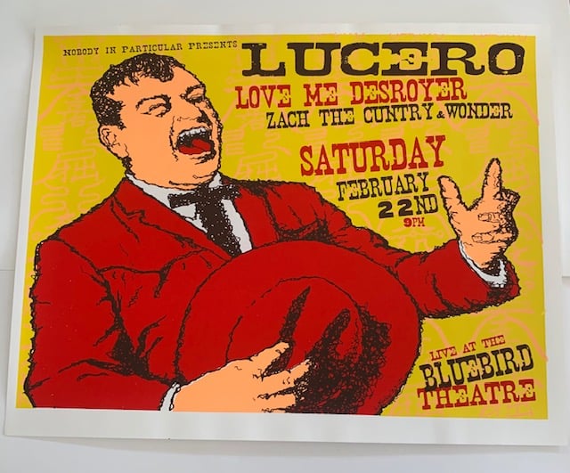 Lucero Silkscreen Concert Poster By Lindsey Kuhn