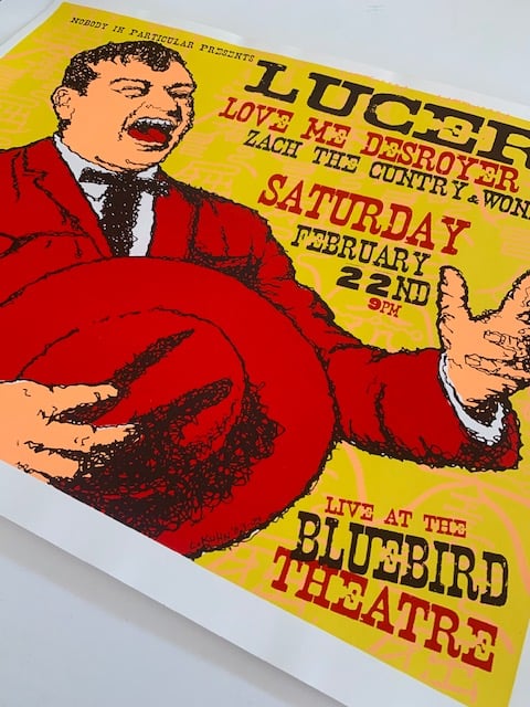 Lucero Silkscreen Concert Poster By Lindsey Kuhn