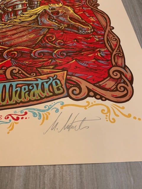 Fiery Furnaces Silkscreen Concert Poster By Michael Michael Motorcycle, Signed By The Artist