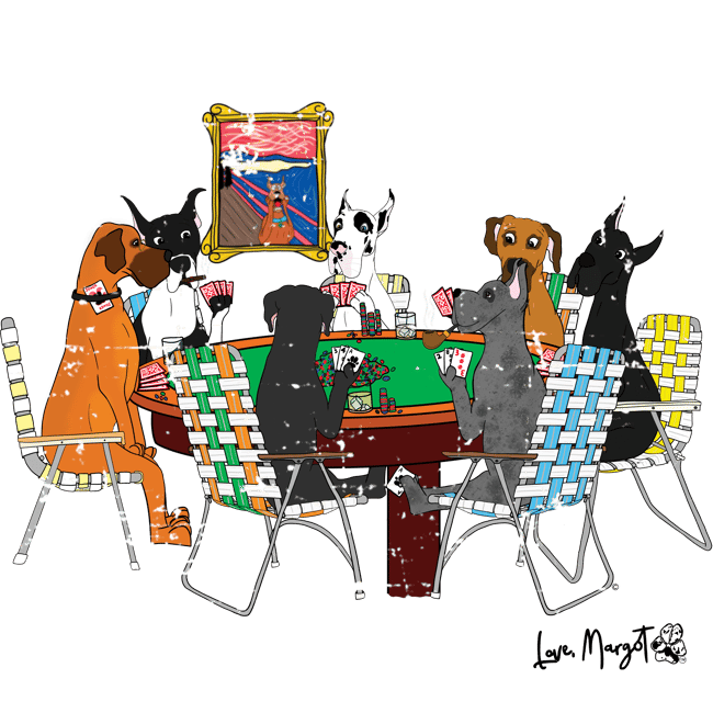 Great Dane Shirt Great Danes Playing Poker