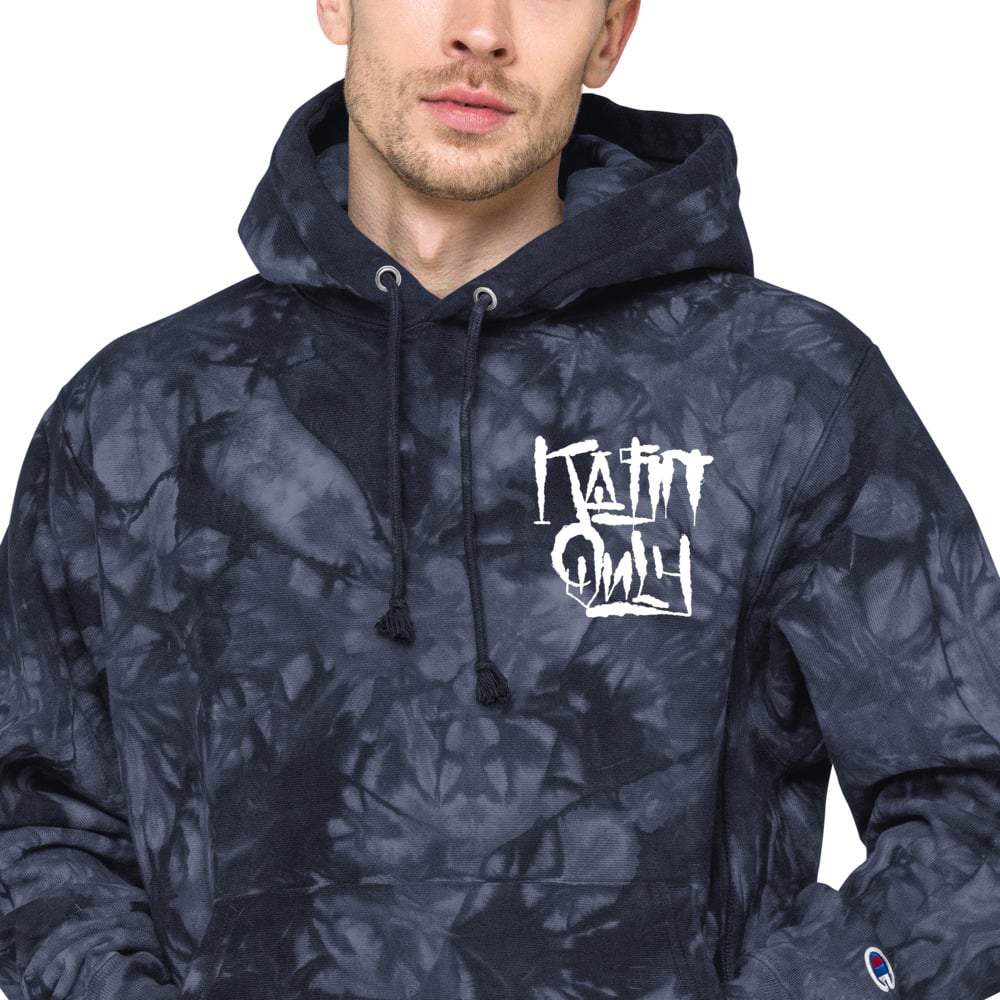 Image of KASHONLY GRAFF X CHAMPION TIE DYE HOODIE