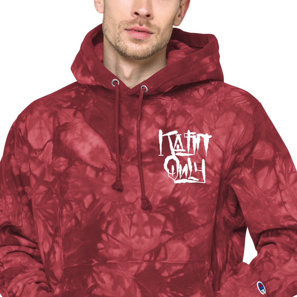 Image of KASHONLY GRAFF X CHAMPION TIE DYE HOODIE