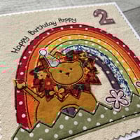 Image 3 of Rainbow lion card + (custom animal option)