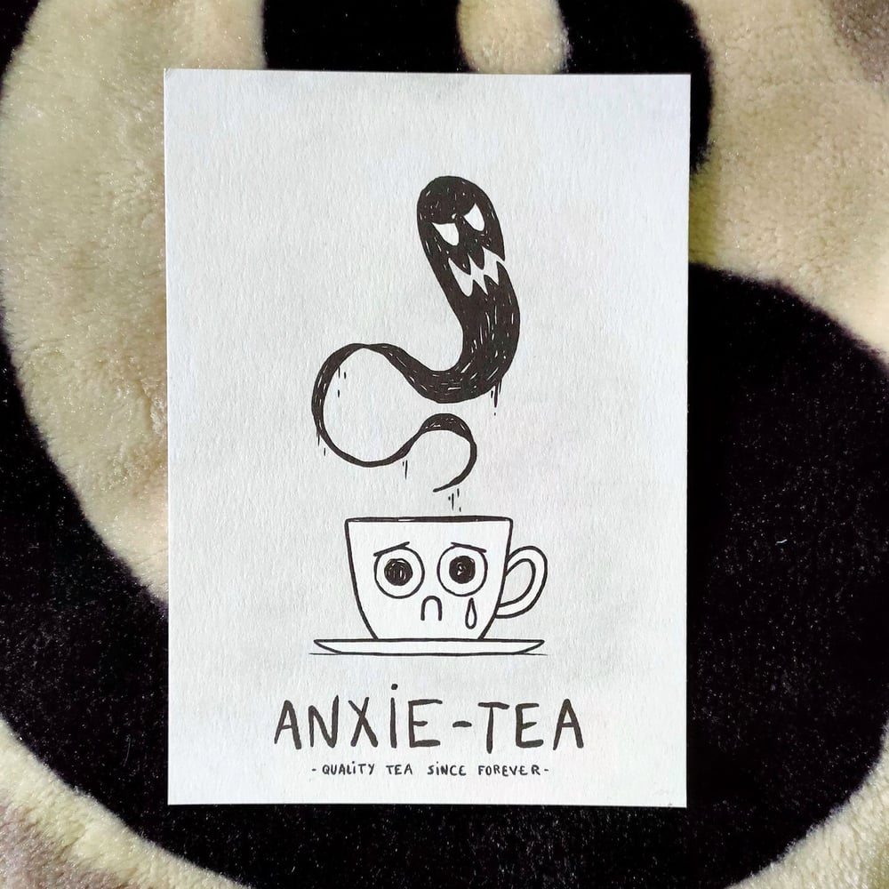 Image of Anxie-tea - postcard