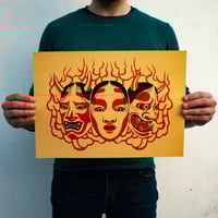 Noh Masks Print