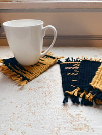 Image 3 of Black and Gold Coaster set of 4