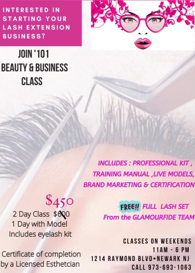 Image of 1 on 1 Lash Class Deposit