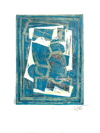 Image 2 of Jeremy Annear 'Bossa Nova' Monoprint (A4) 2021