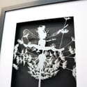 Skylark - Fantasy Wire Papercut Picture