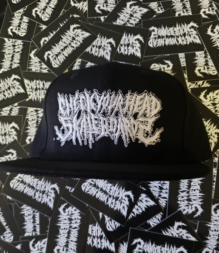 Image of CHECK YOUR HEAD BRUTAL METAL LOGO HATS 