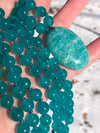 Ice Amazonite Mala with Amazonite Pendant, Amazonite 108 Beads Japa Mala