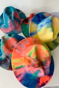 Image 3 of “The Lady Brim Remix” tie-dye Fedora Hat