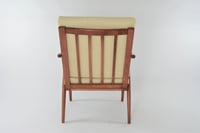 Image 2 of Fauteuil Boomerang bouclette ivoire