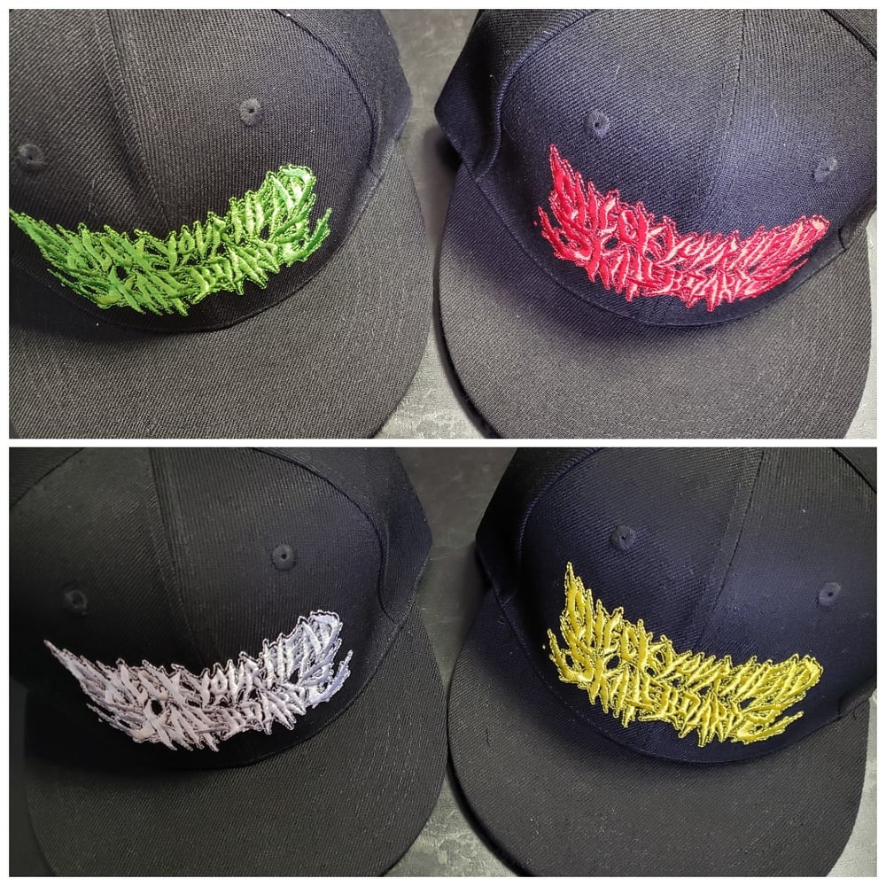 Image of CHECK YOUR HEAD BRUTAL METAL LOGO HATS 
