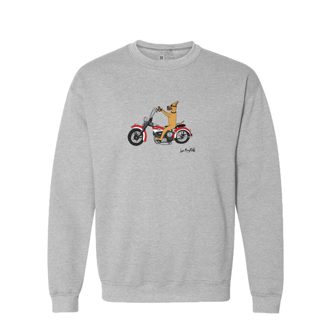 Great Dane | Fawn Great Dane Riding a Harley Davidson