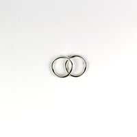 Image 1 of Small Sterling Silver Endless Hoops
