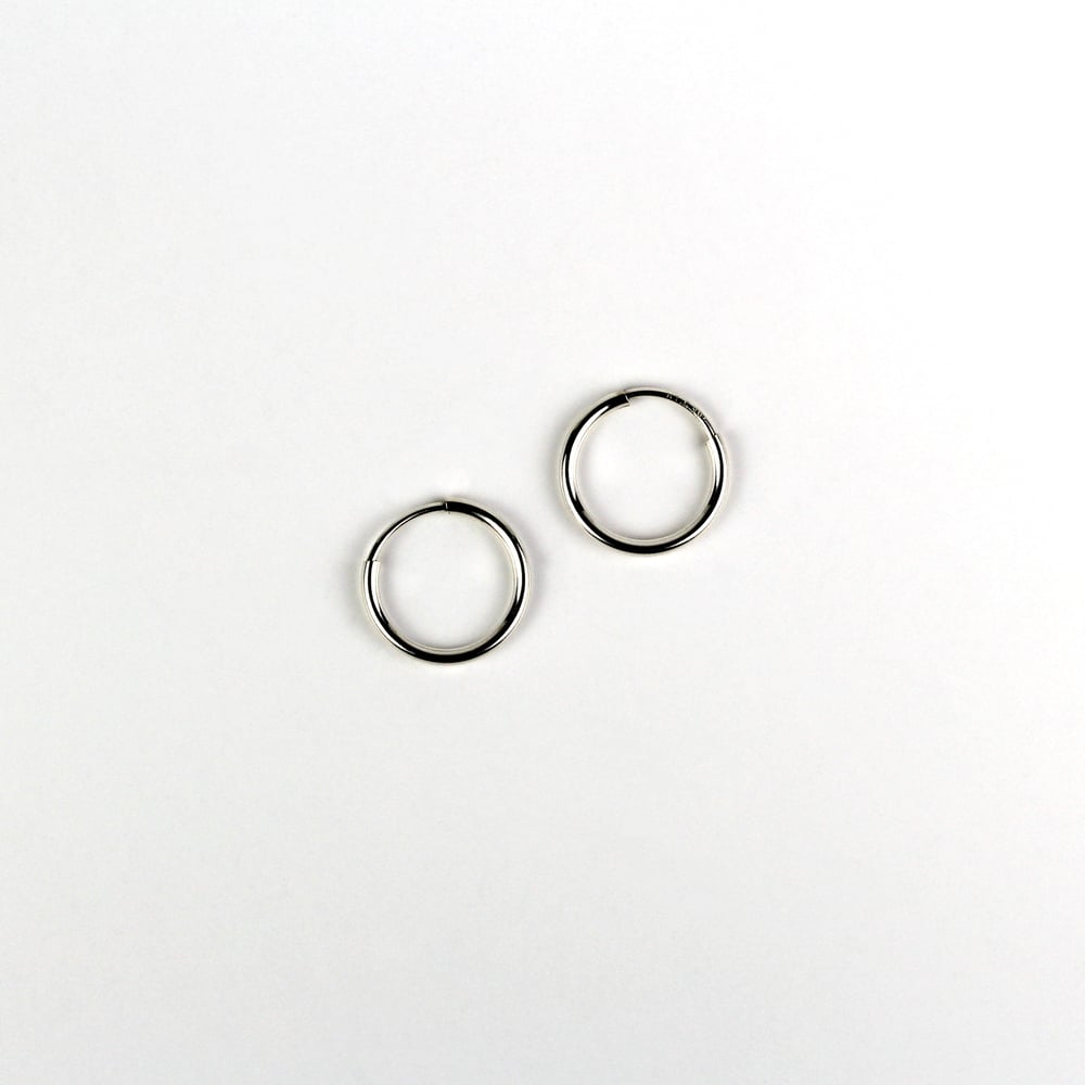 Small Sterling Silver Endless Hoops