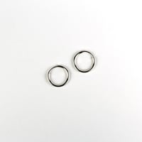 Image 2 of Small Sterling Silver Endless Hoops