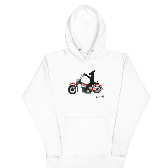 Great Dane | Black Great Dane Riding a Harley Davidson