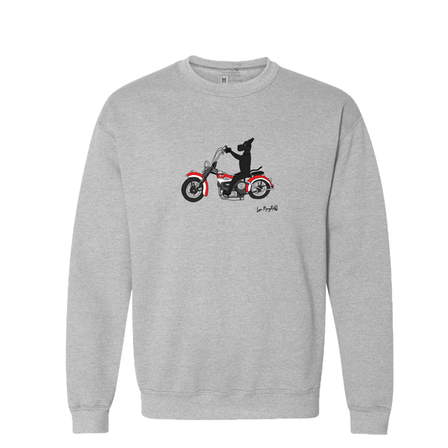 Great Dane | Black Great Dane Riding a Harley Davidson