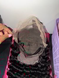 Image 3 of 28 inch deep wave wig