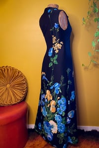 Image 2 of Vintage zip front maxi dress size S-M
