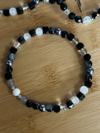 Image 6 of Deadly Damask Black Gothic Tumbler Bracelet Stack