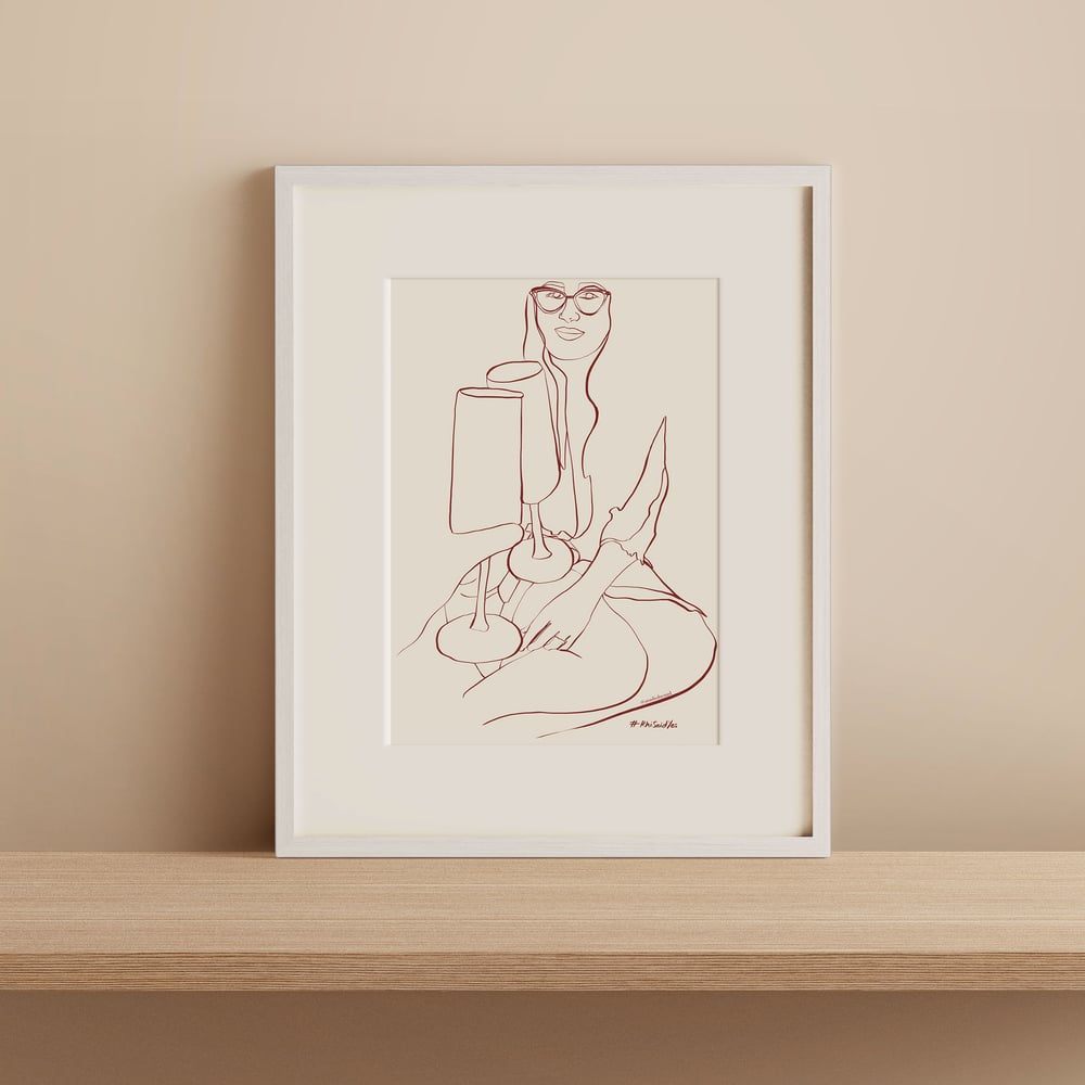 Image of Ink Line Illustration - Digital 