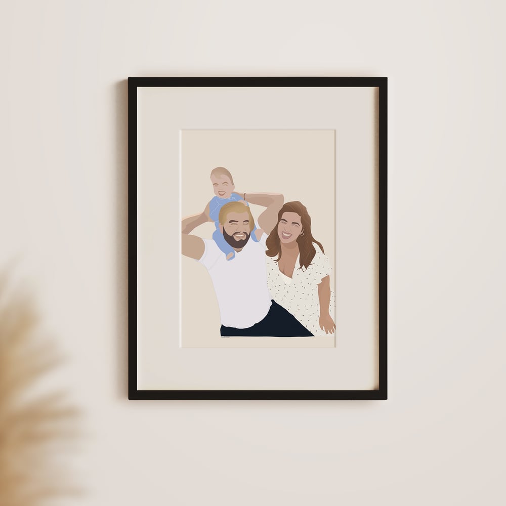 Image of Block Style Illustration - Digital