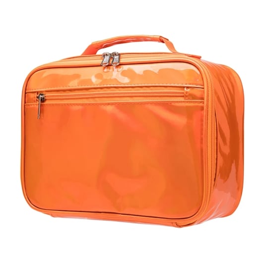 orange lunch tote