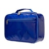 Shiny blue insulated lunch bag + personalization 