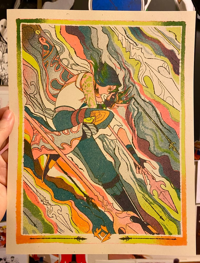 Image of Adeptus Risograph Print