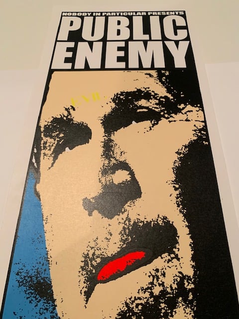 Public Enemy Silkscreen Concert Poster By Lindsey Kuhn, Signed By The Artist