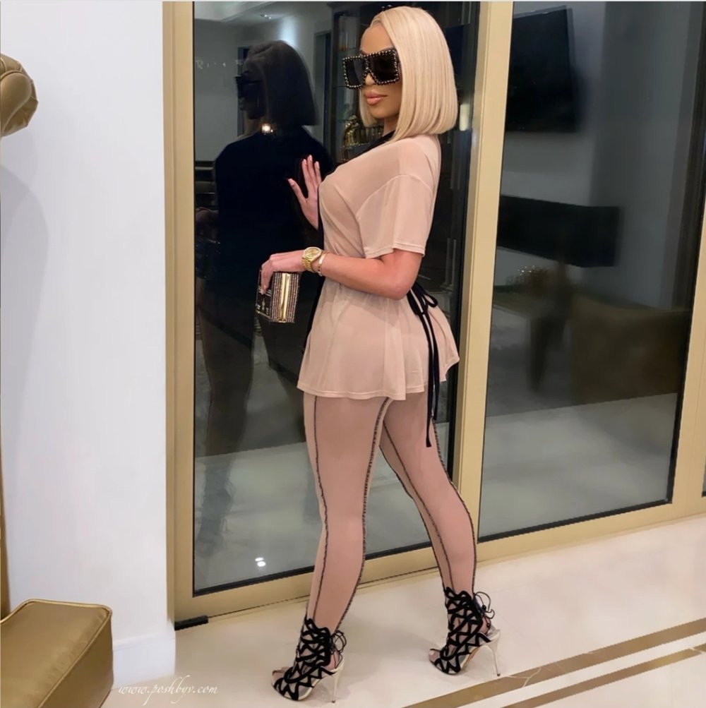 Nude Mesh 2 piece set