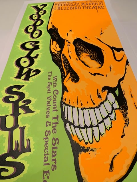Voodoo Glow Skulls Silkscreen Concert Poster By Lindsey Kuhn, Signed By The Artist